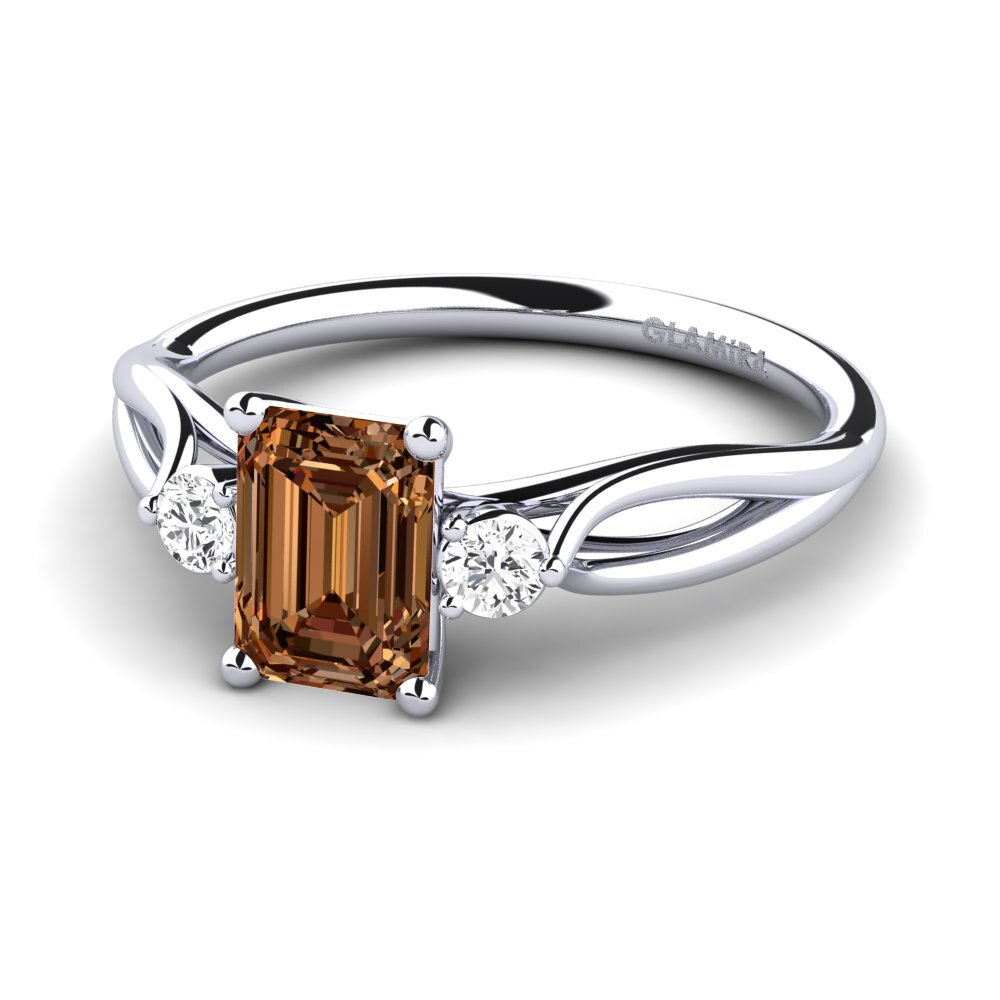 Brown Diamond Engagement Ring Gaynelle