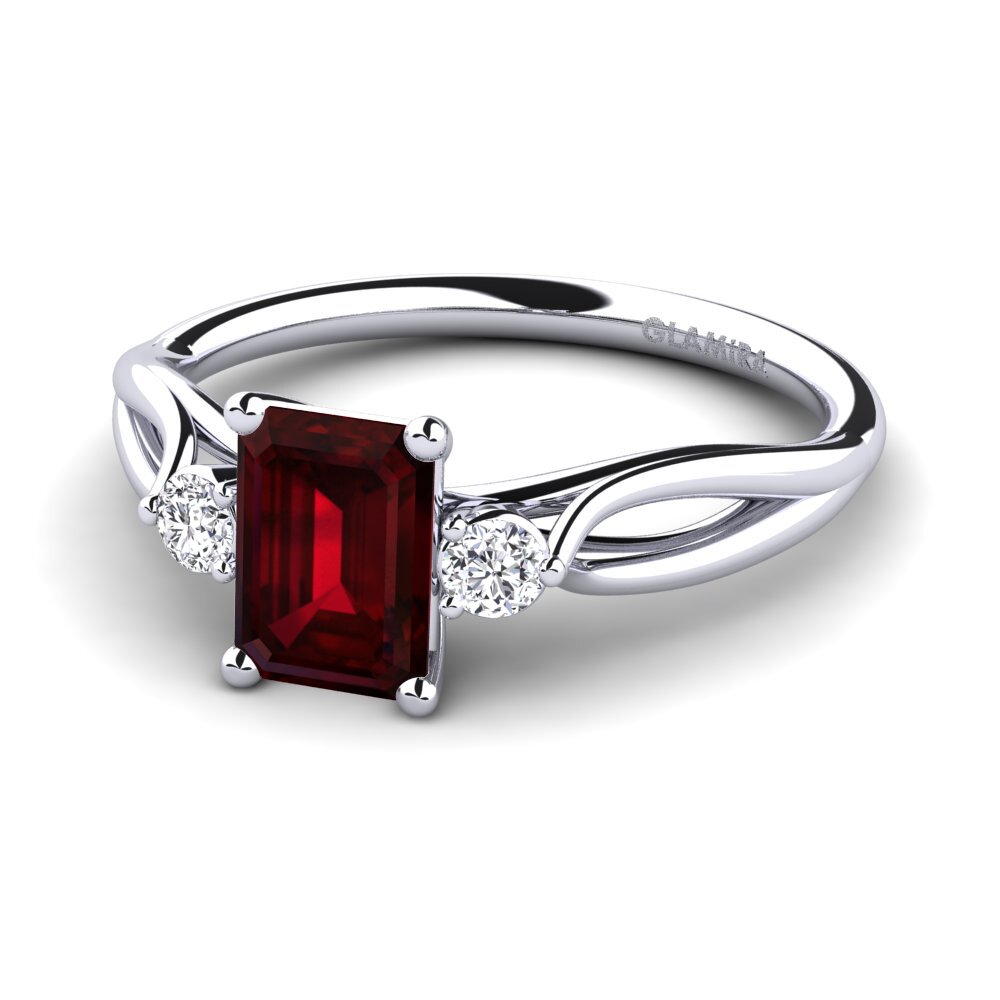 Garnet Engagement Ring Gaynelle