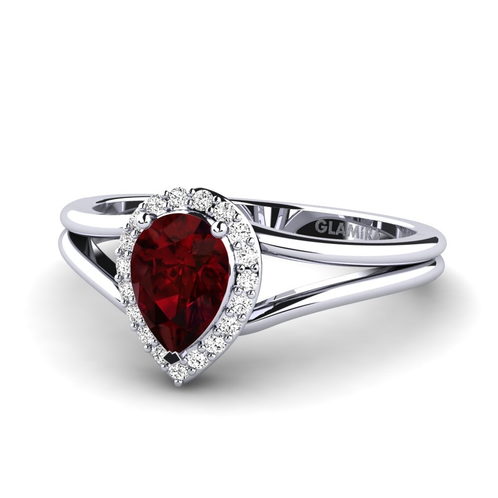 Granate Anillo de compromiso Glinda