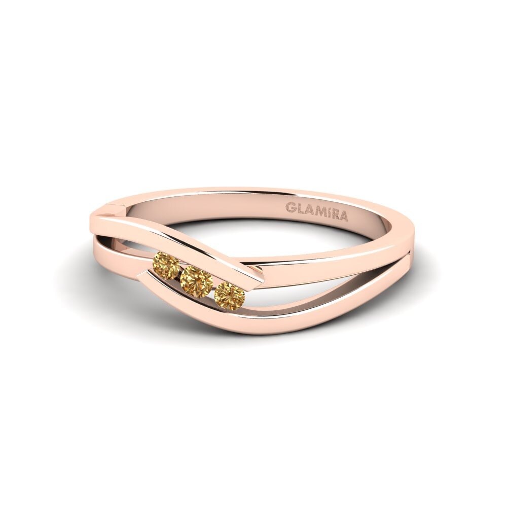 Diamante Marrón Anillo de compromiso Gratia