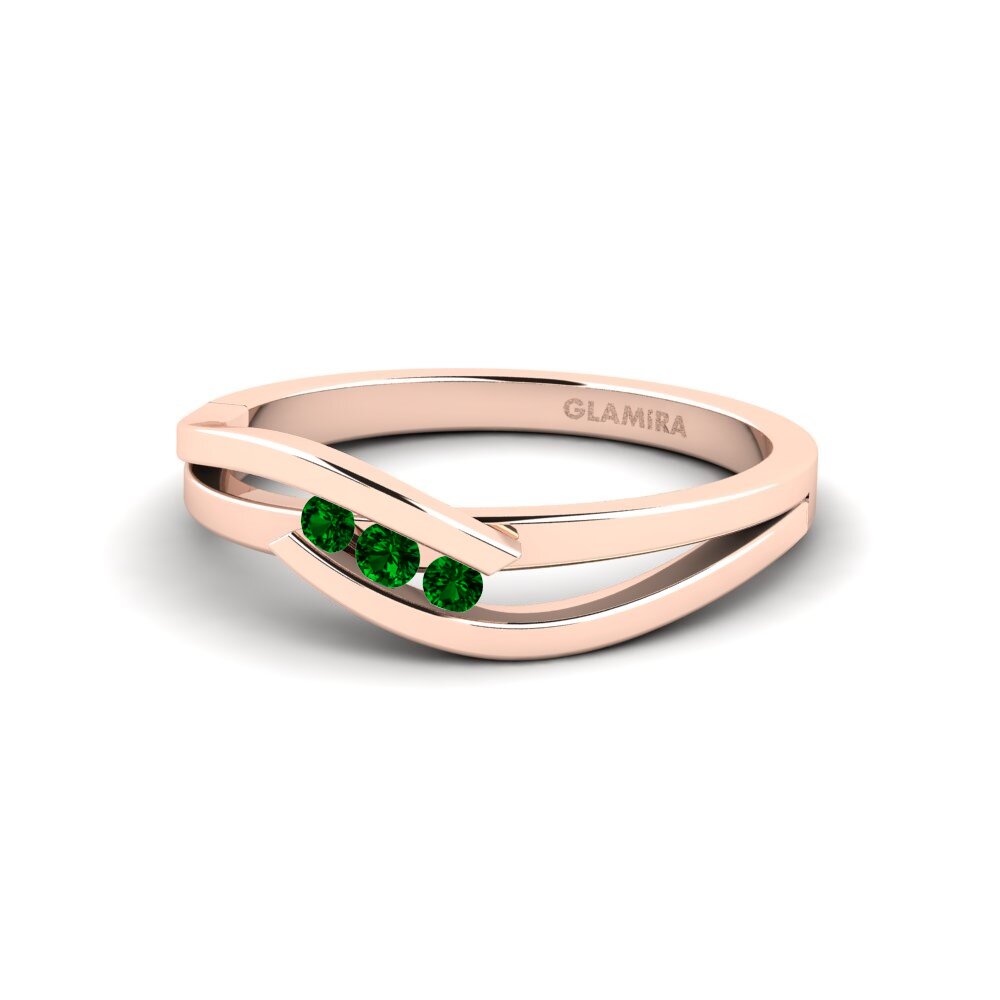 Circonita Verde Anillo de compromiso Gratia