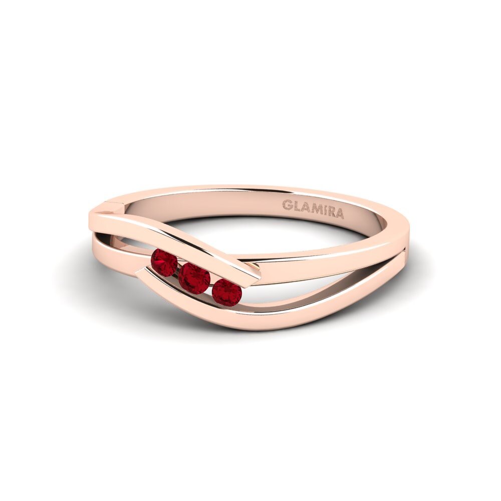 Circonita Roja Anillo de compromiso Gratia