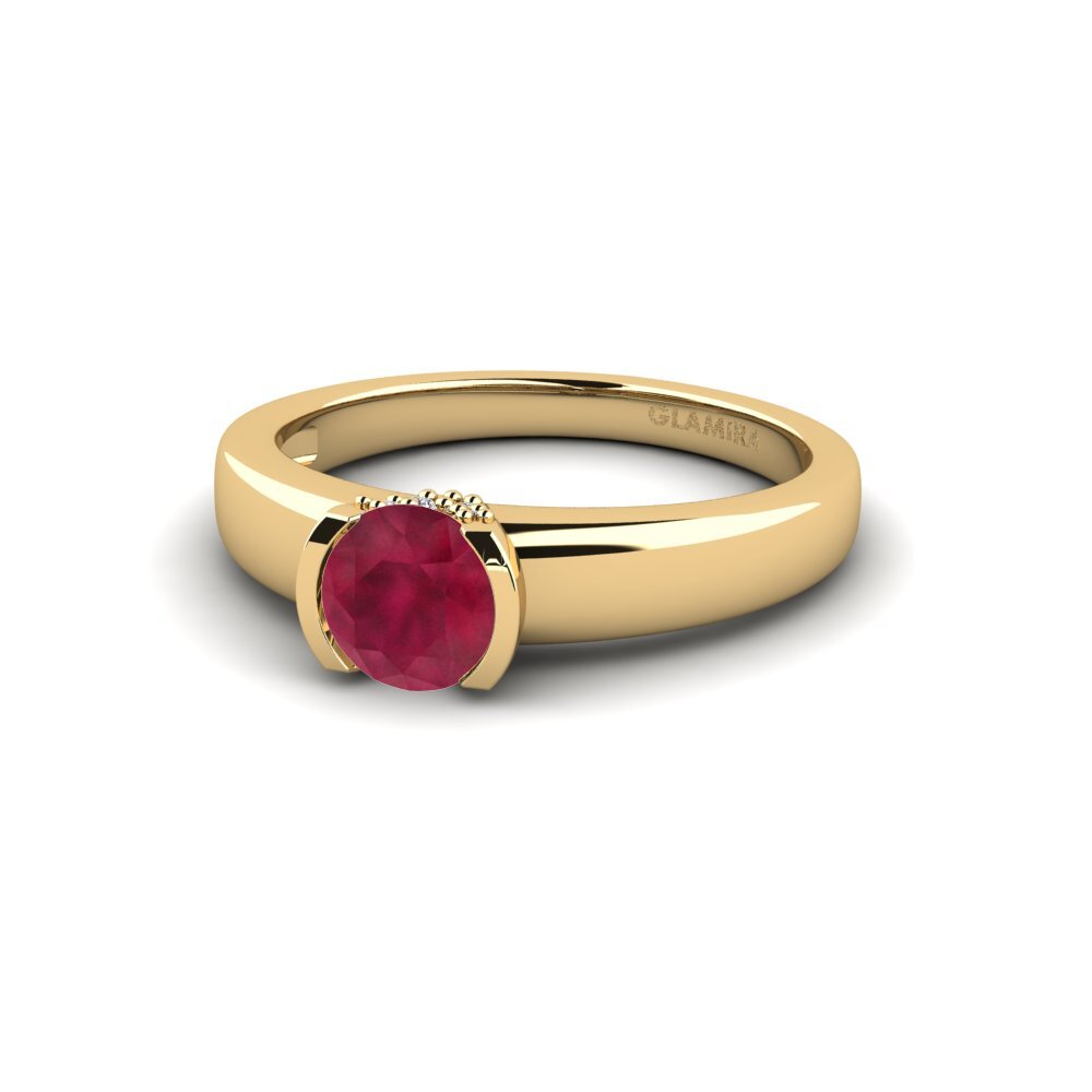 Rubí Anillo de compromiso Gwen