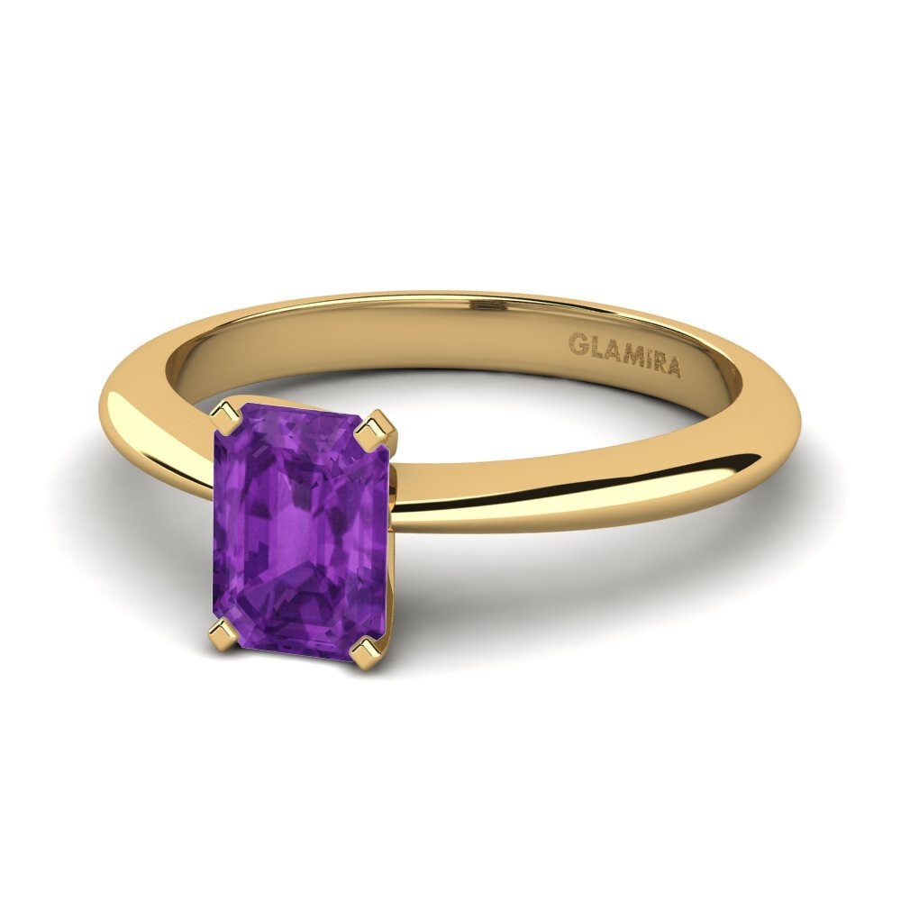 Amatista Anillo de compromiso Hayley