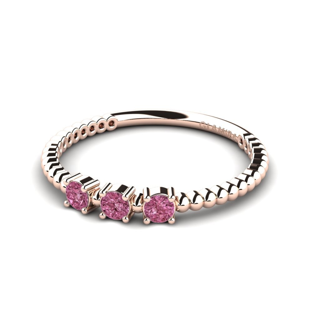 Rhodolite Garnet Engagement Ring Huile