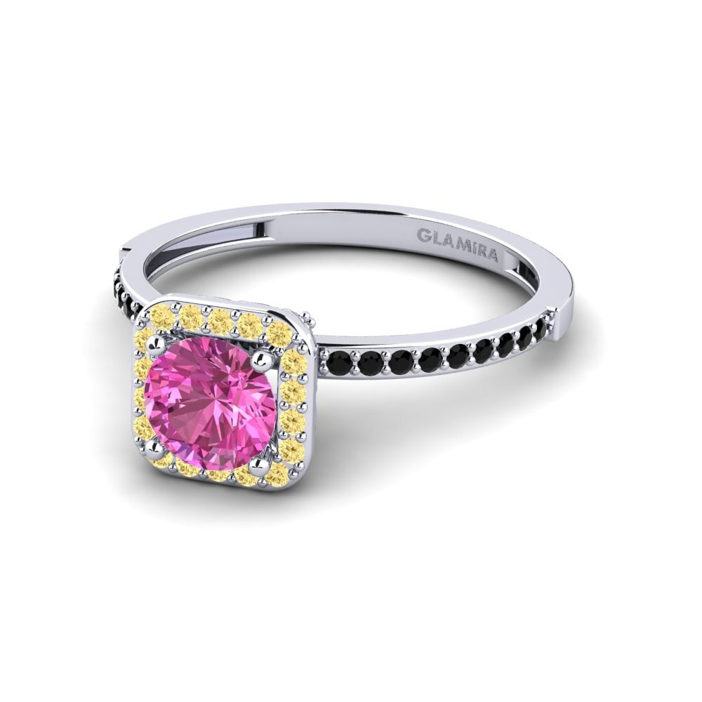 Pink Topaz Engagement Ring Hydrogenation