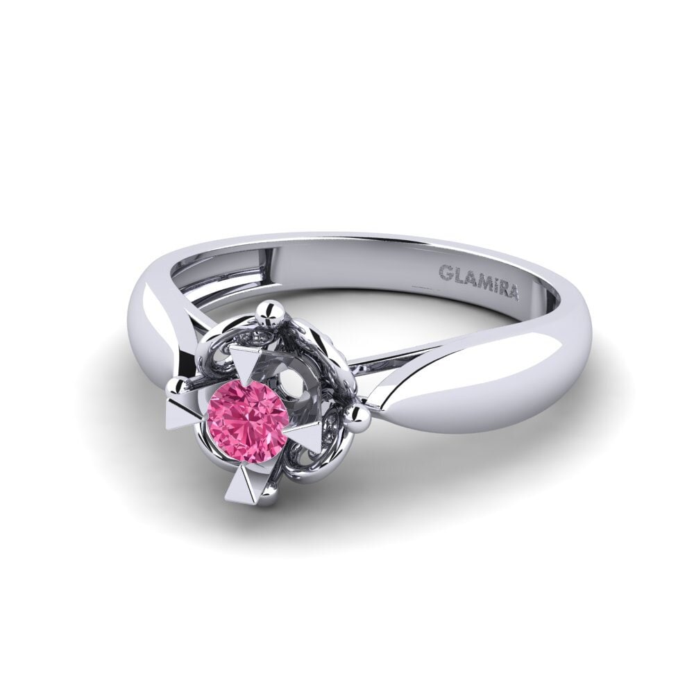 Pink Tourmaline Engagement Ring Indifferently