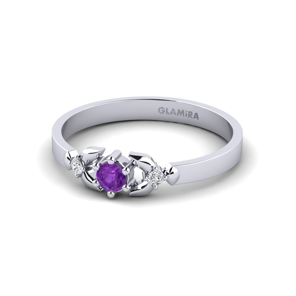 Amethyst Engagement Ring Iodine