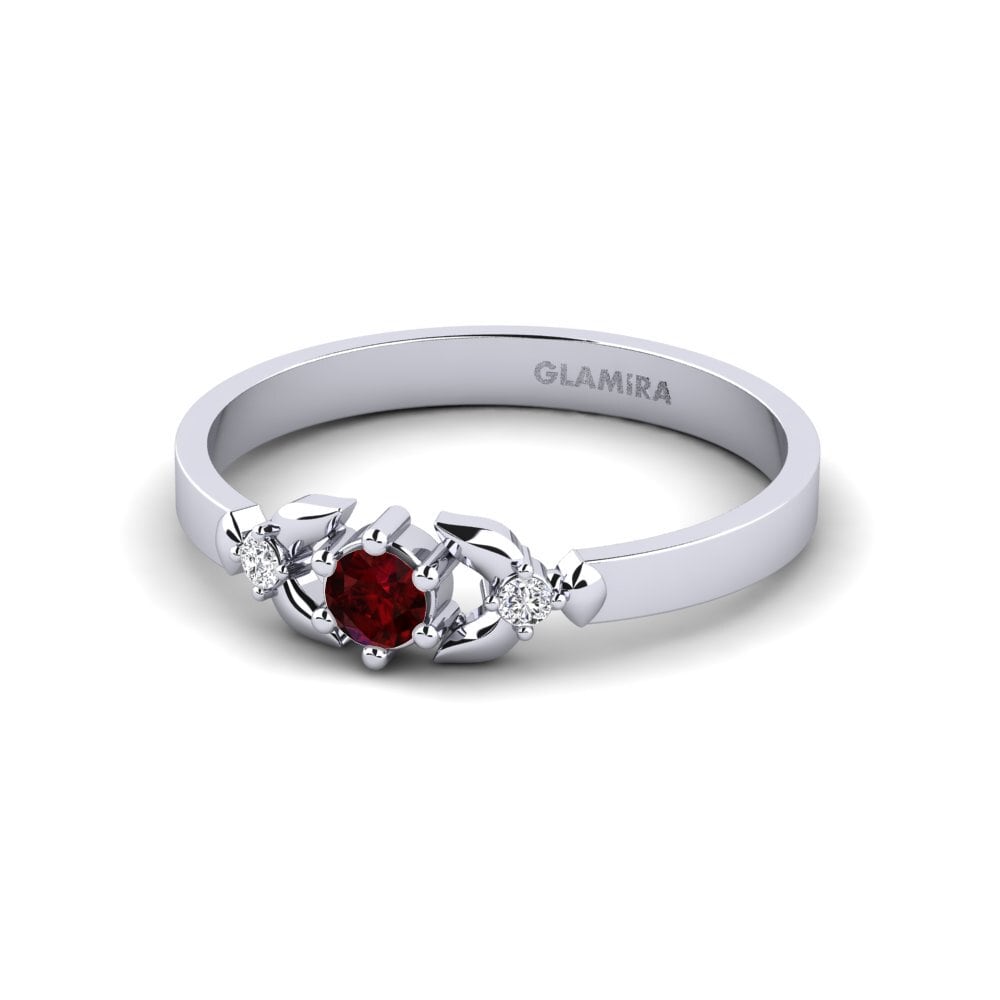 Garnet Engagement Ring Iodine