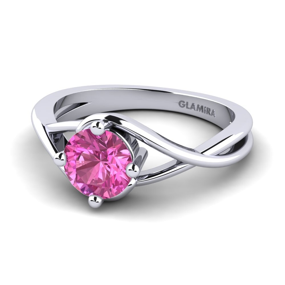 Rosa Topas Forlovelsesring Joy 1.0crt