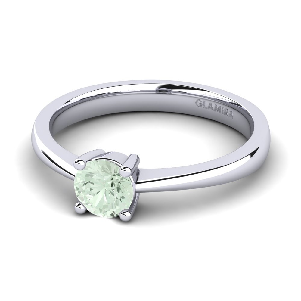 Green Amethyst Engagement Ring Julia 0.5 crt