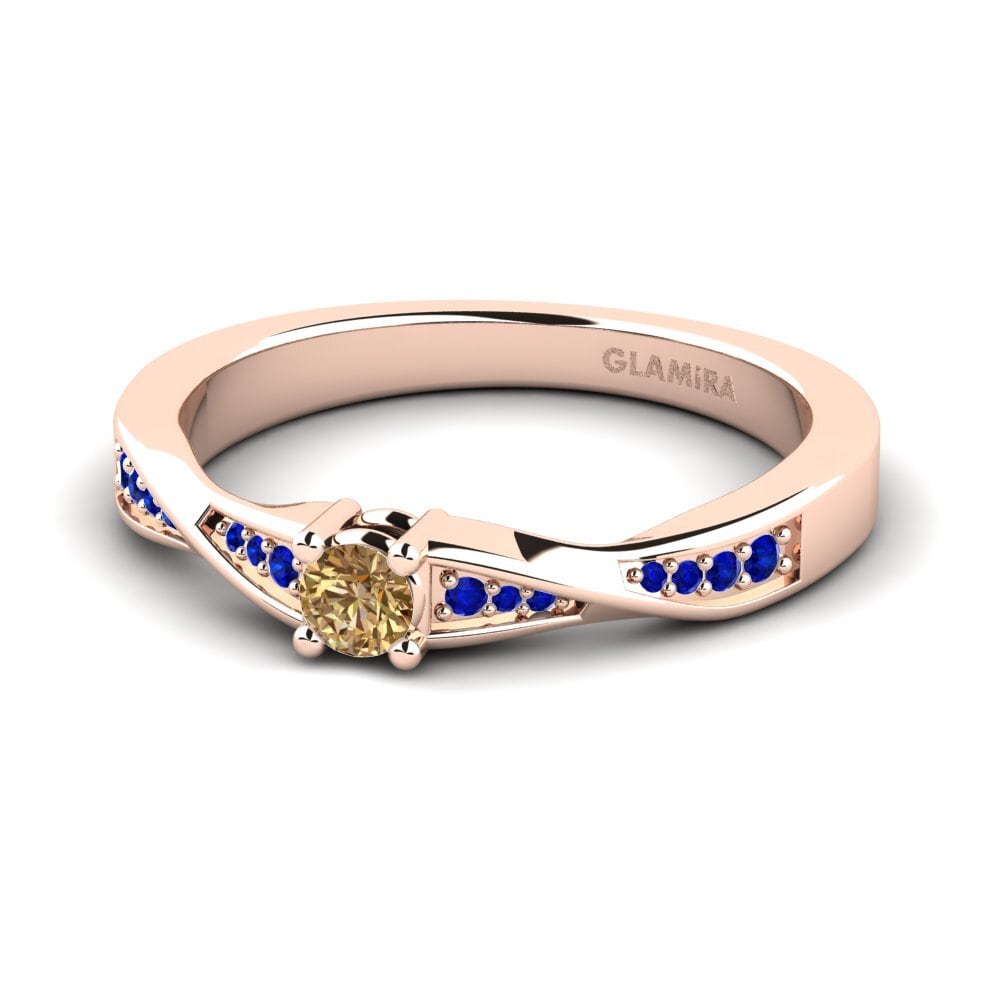 14ct Rose Gold Engagement Ring Kabena
