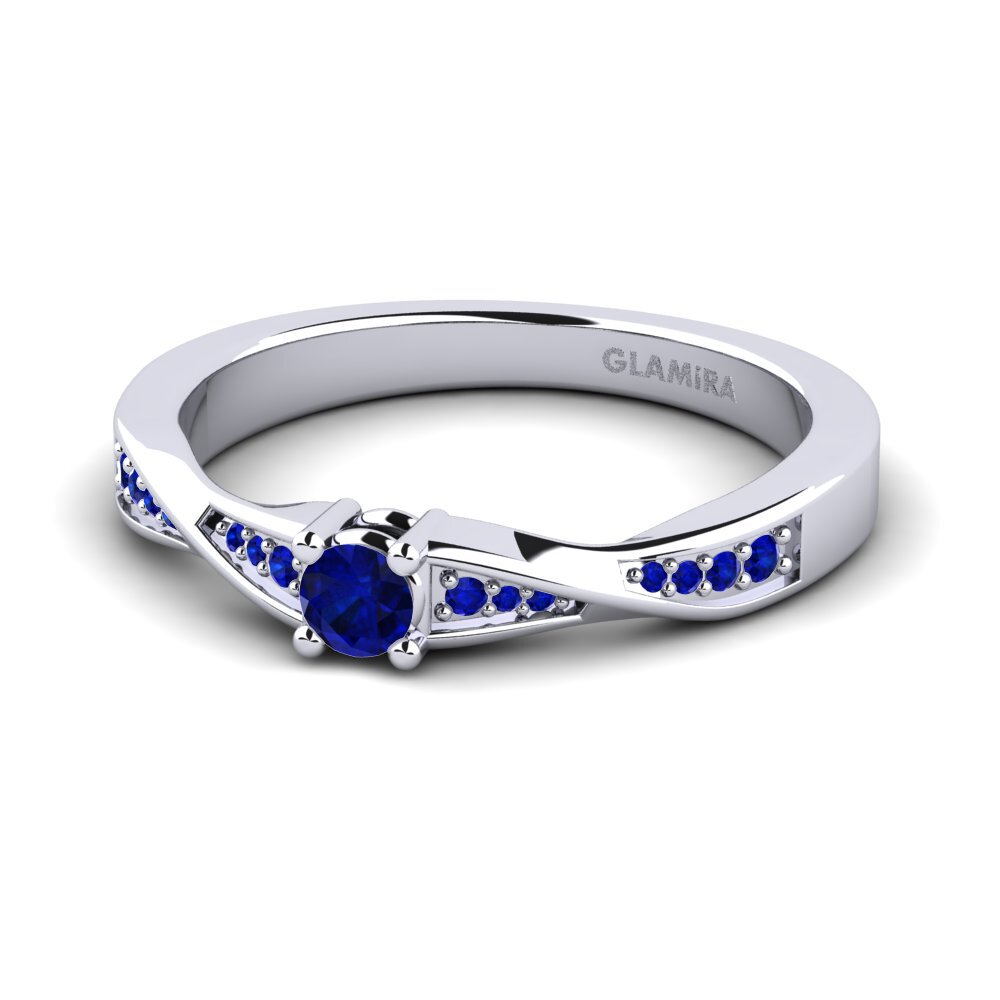 Zafiro Anillo de compromiso Kabena