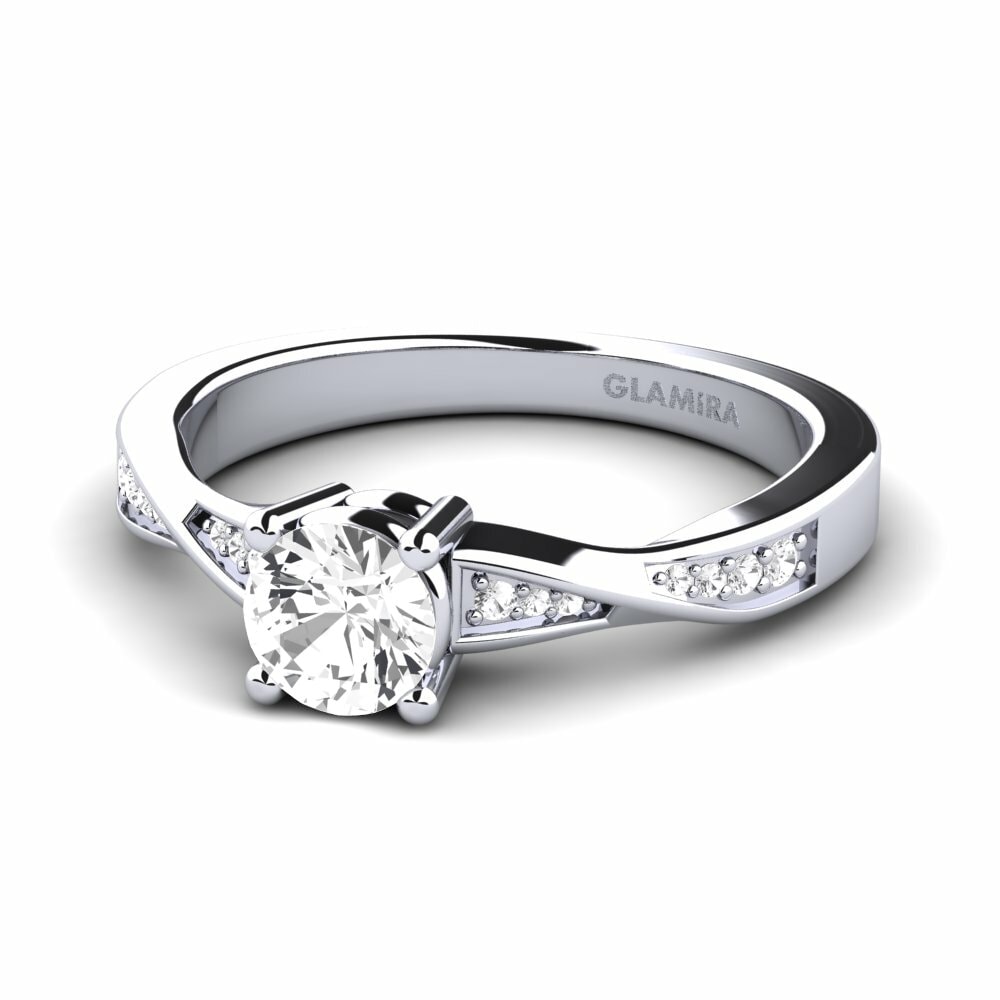 White sapphire Engagement Ring Kabena 0.5 crt