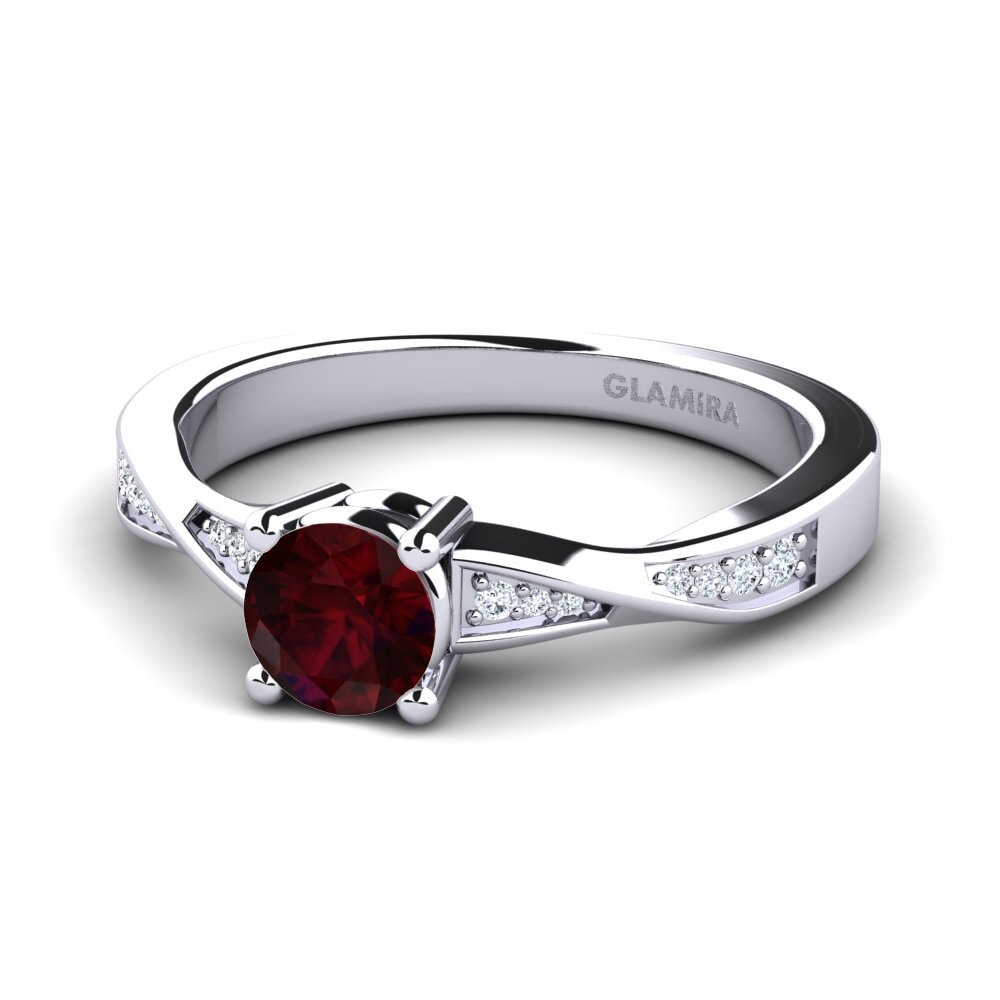 Garnet Engagement Ring Kabena 0.5 crt