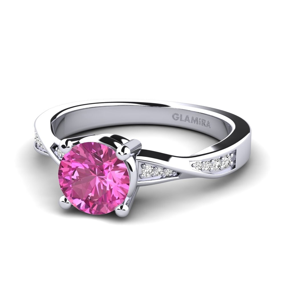 Pink Topaz Engagement Ring Kabena 1.0 crt