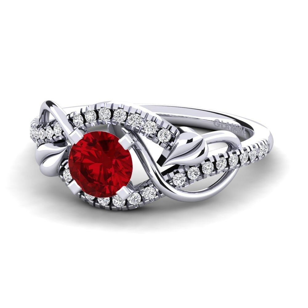 Circonita Roja Anillo de compromiso Karlee