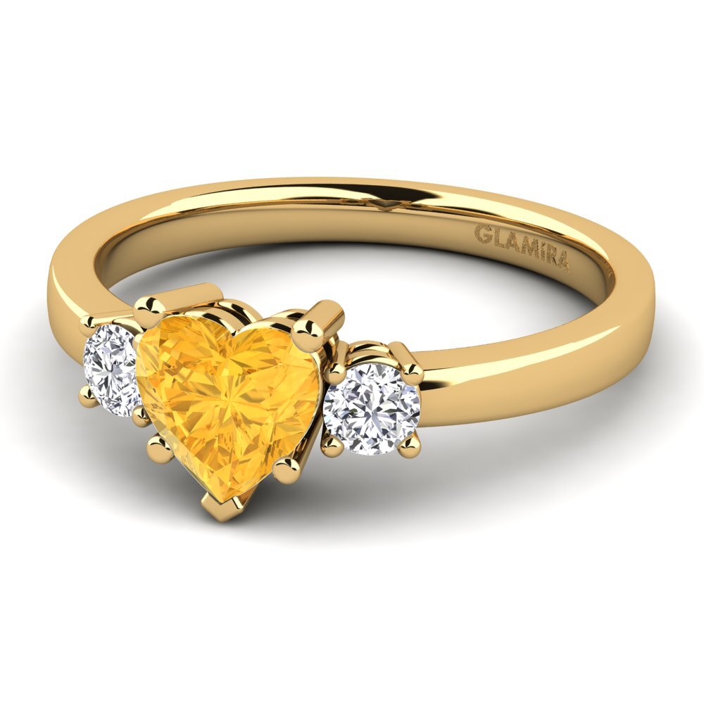 Citrine Engagement Ring Lauren