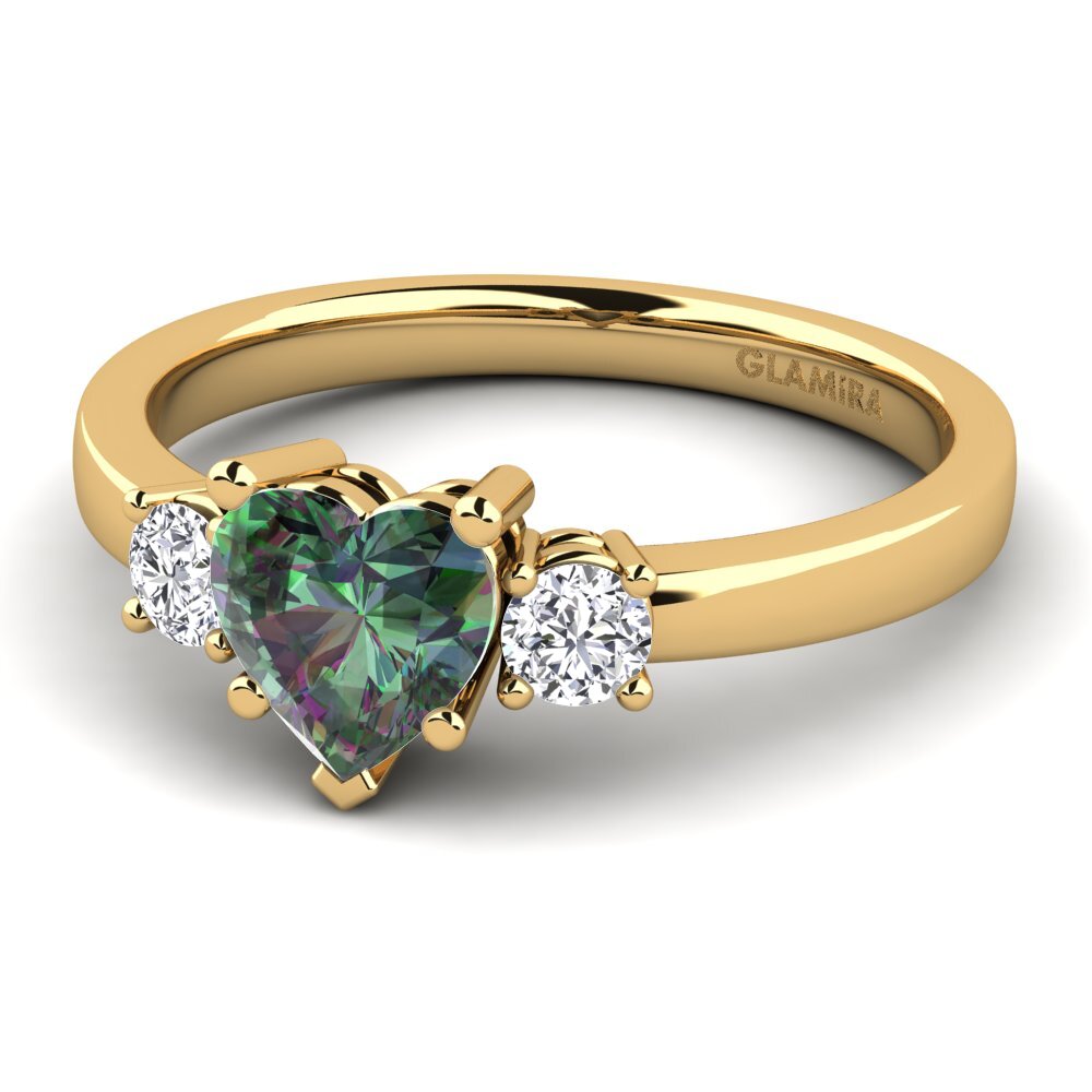 Mystic Topaz Engagement Ring Lauren