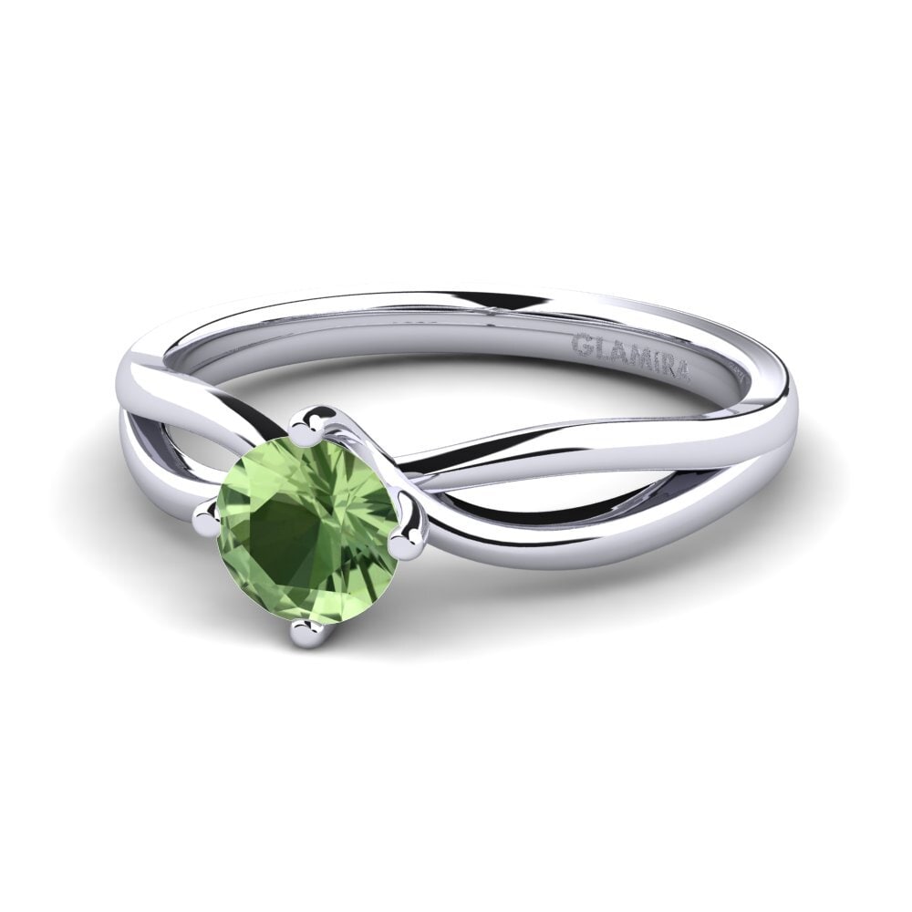 Zafiro Verde Anillo de compromiso Layla 0.5crt