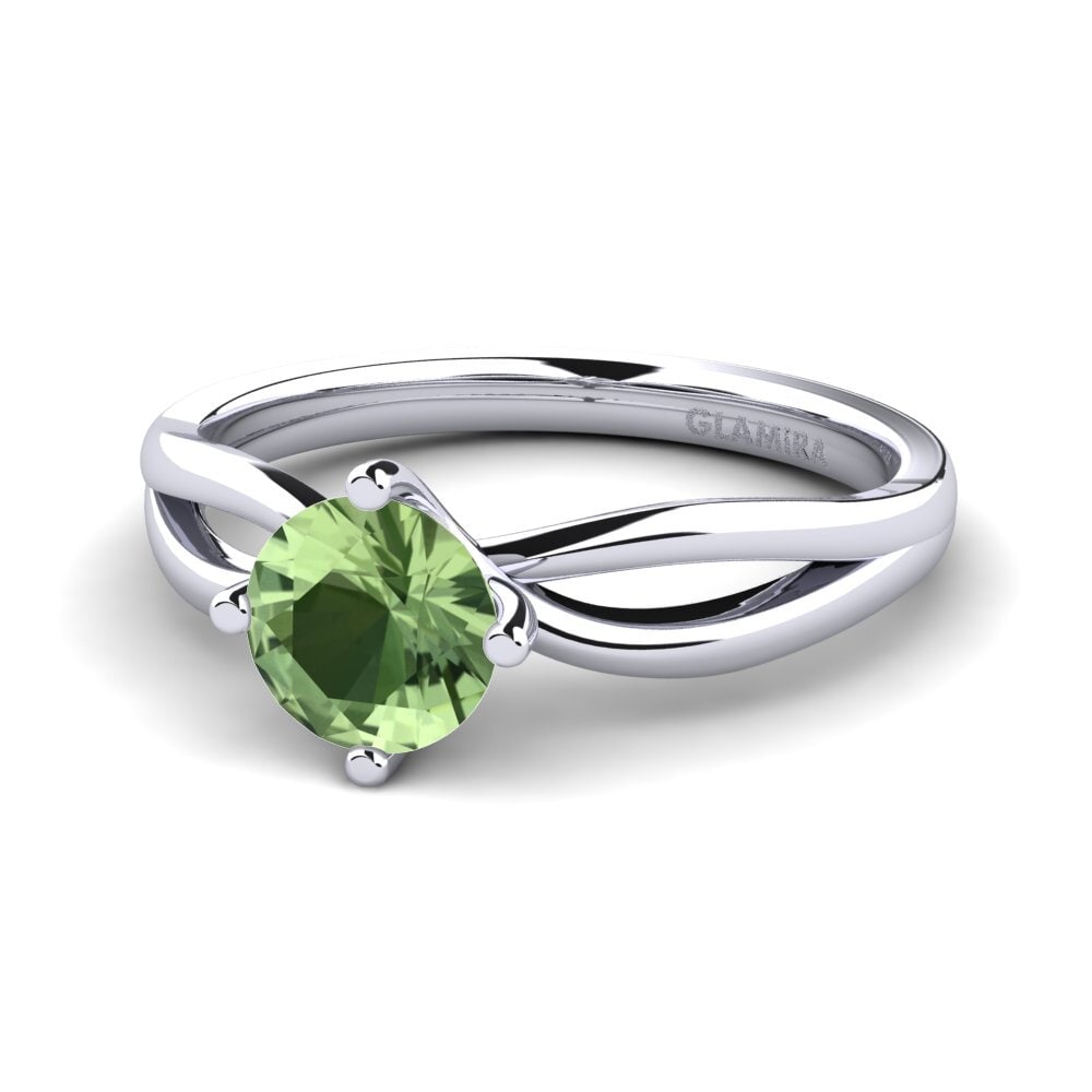 Zafiro Verde Anillo de compromiso Layla