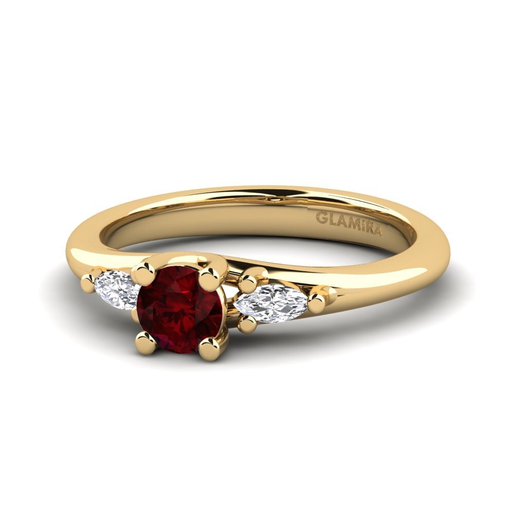 Garnet Engagement Ring Leare