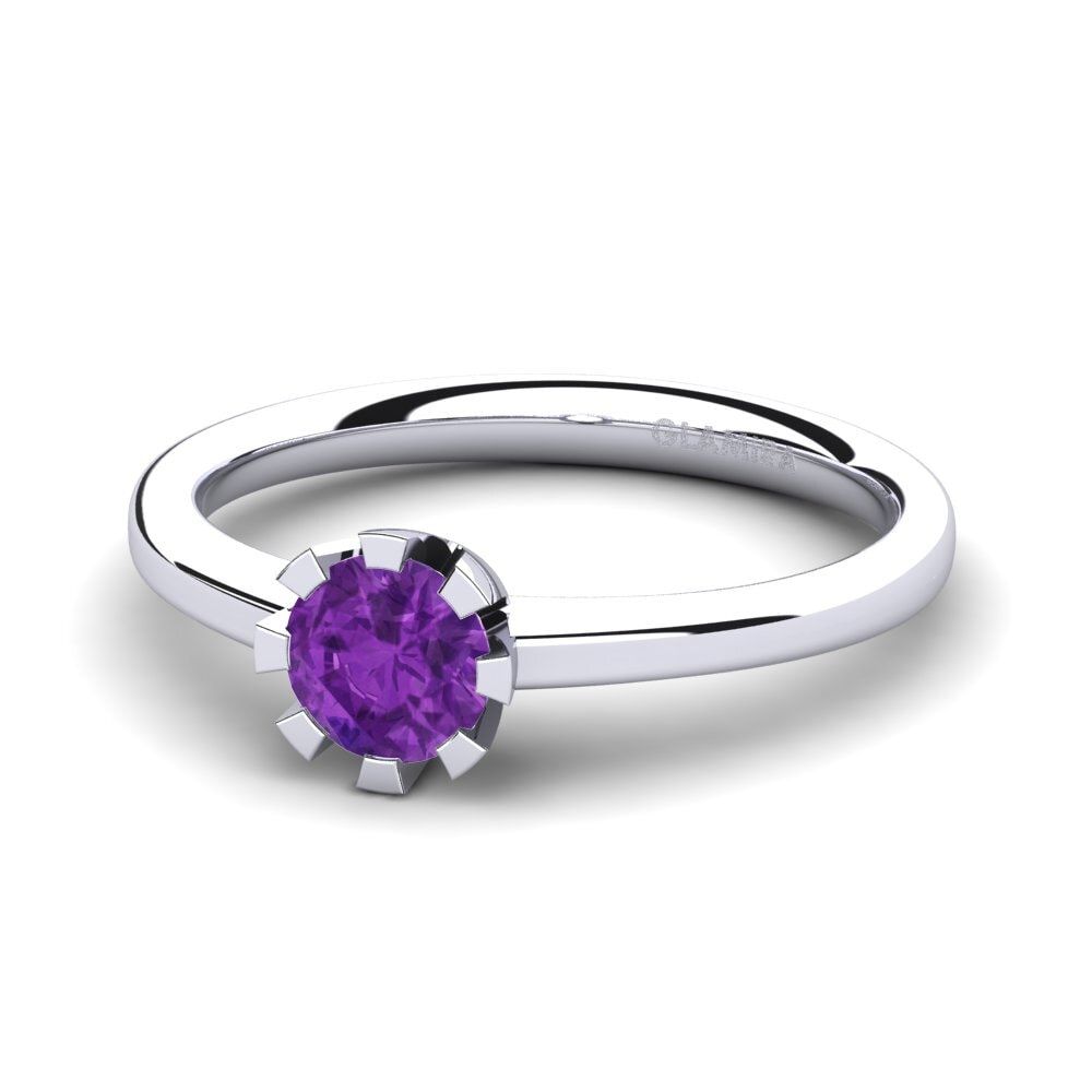 Amatista Anillo de compromiso Linderoth 0.5 crt
