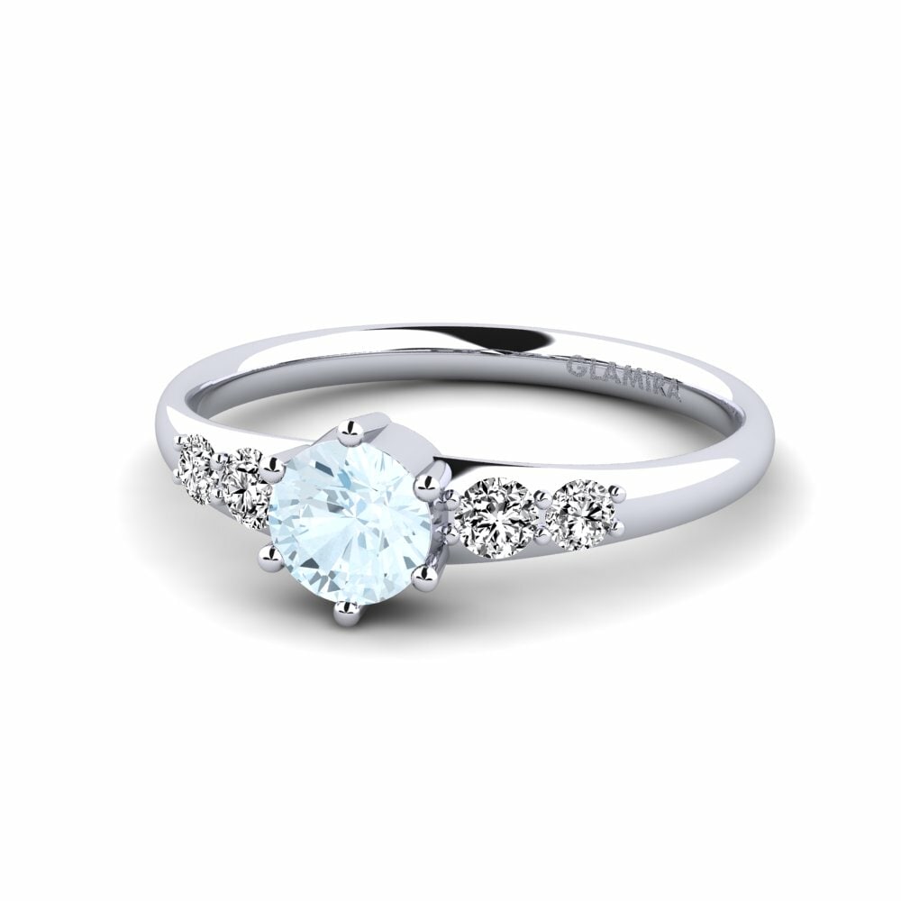 Aquamarine Engagement Ring Lugh
