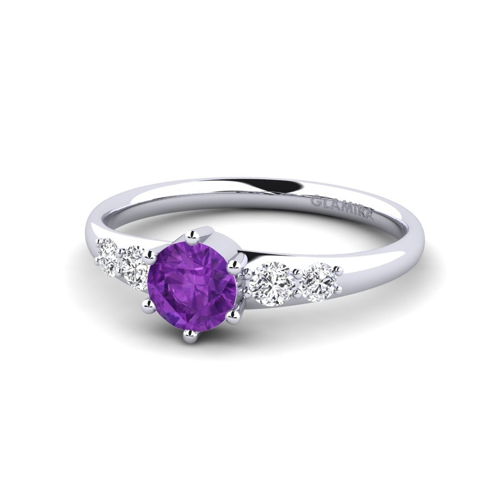 Amethyst Engagement Ring Lugh
