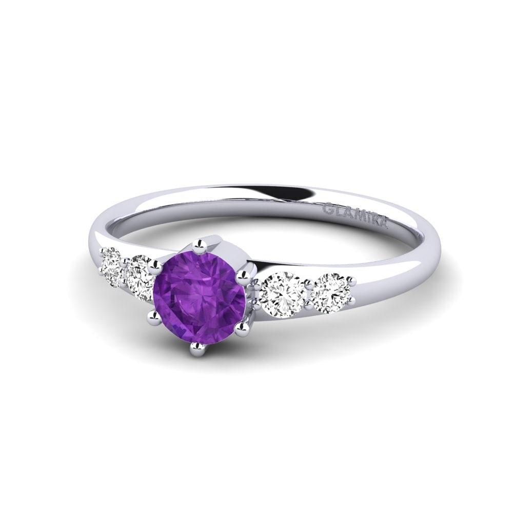 Amethyst Engagement Ring Lugh