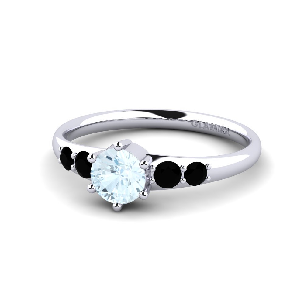 Aquamarine Engagement Ring Lugh