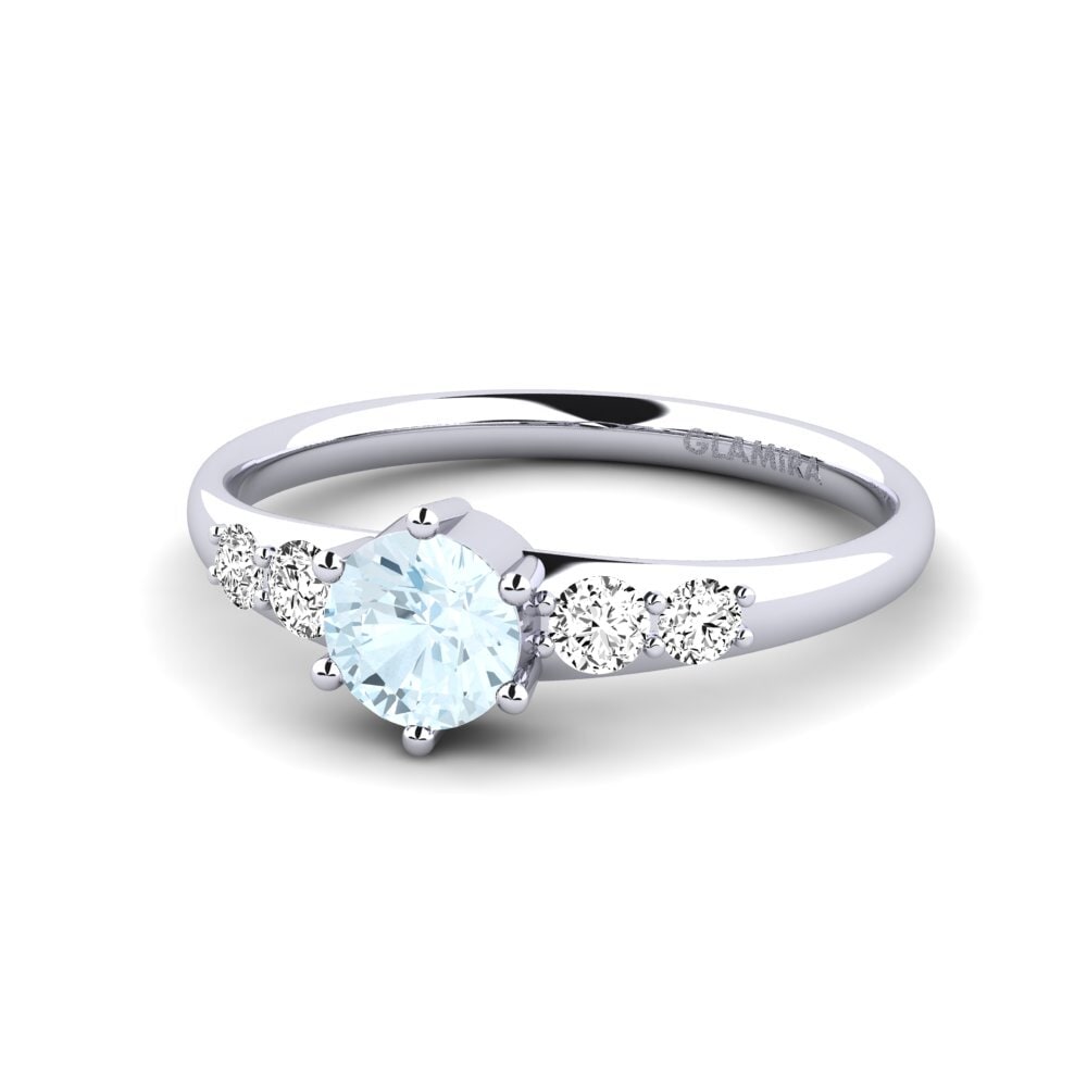 Aguamarina Anillo de compromiso Lugh