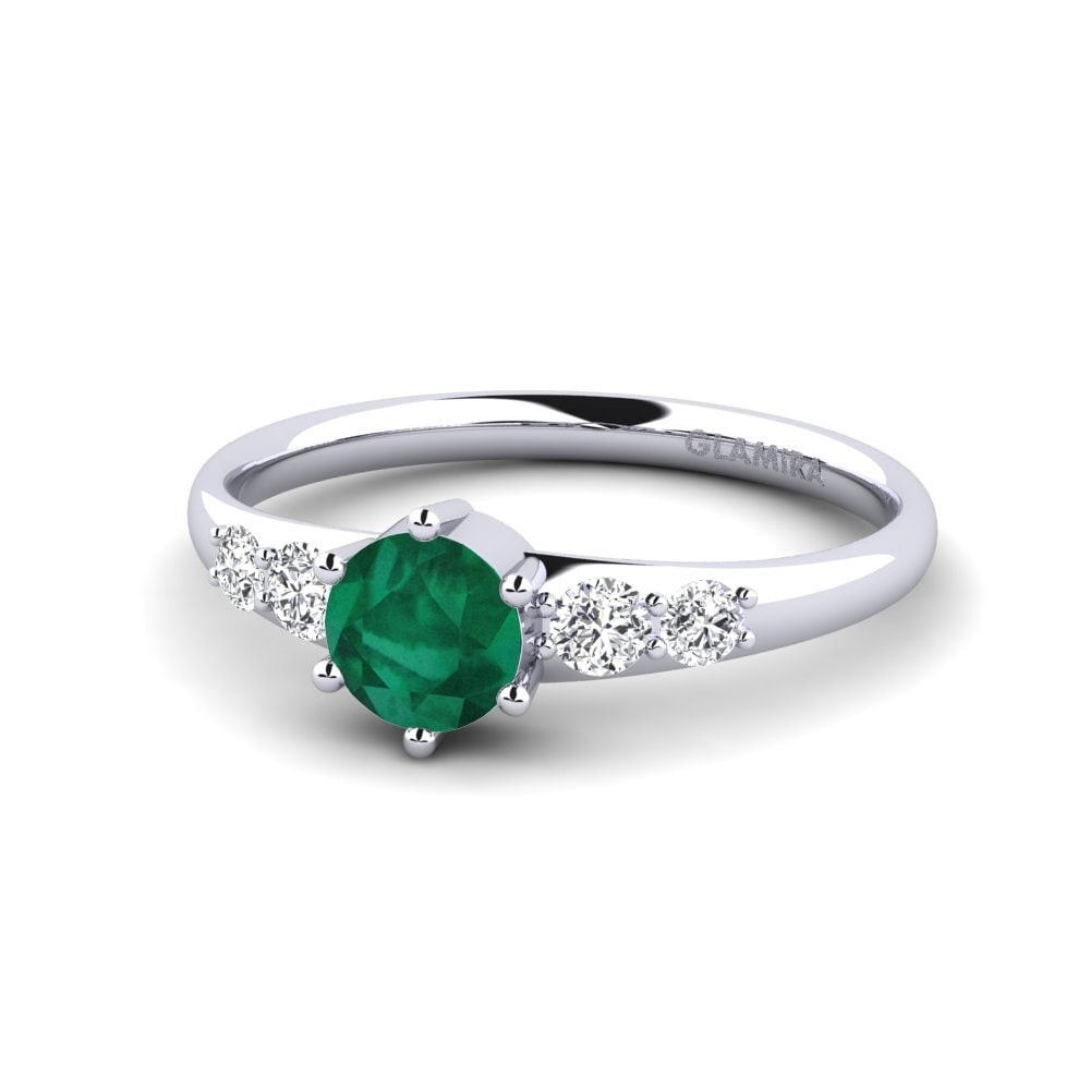Emerald Engagement Ring Lugh