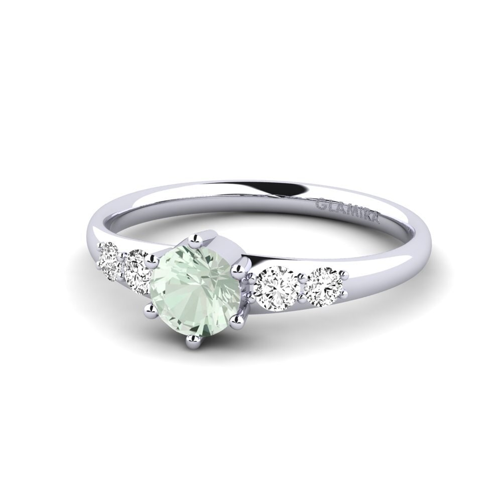 Amatista verde Anillo de compromiso Lugh