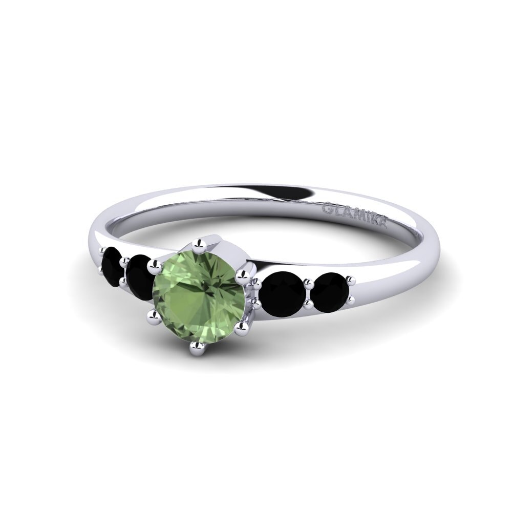 Green Sapphire Engagement Ring Lugh