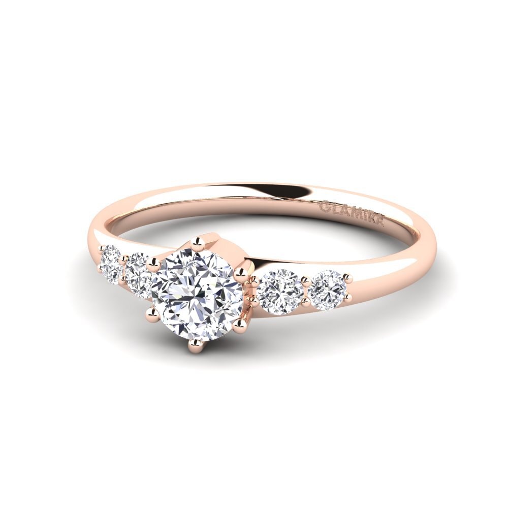 9ct Rose Gold Engagement Ring Lugh