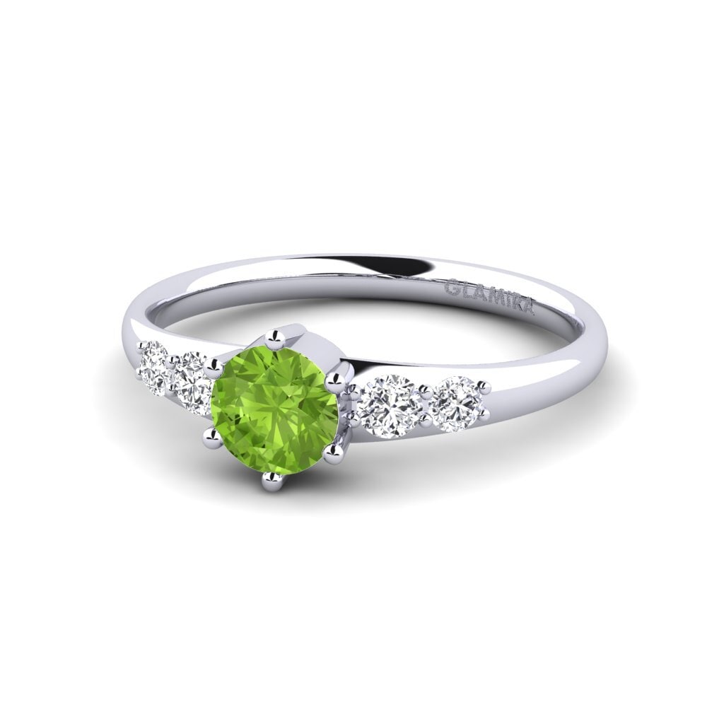 Peridot Engagement Ring Lugh