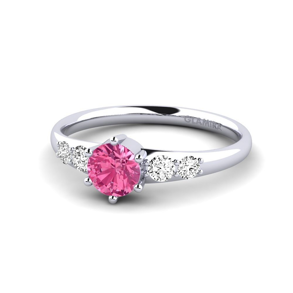 Tourmaline Rose Bague de fiançailles Lugh
