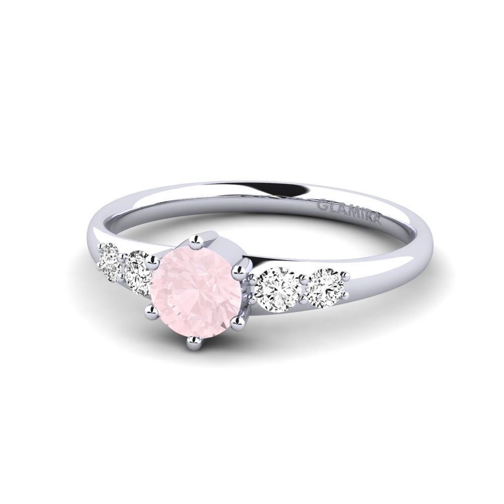 Cuarzo rosa Anillo de compromiso Lugh