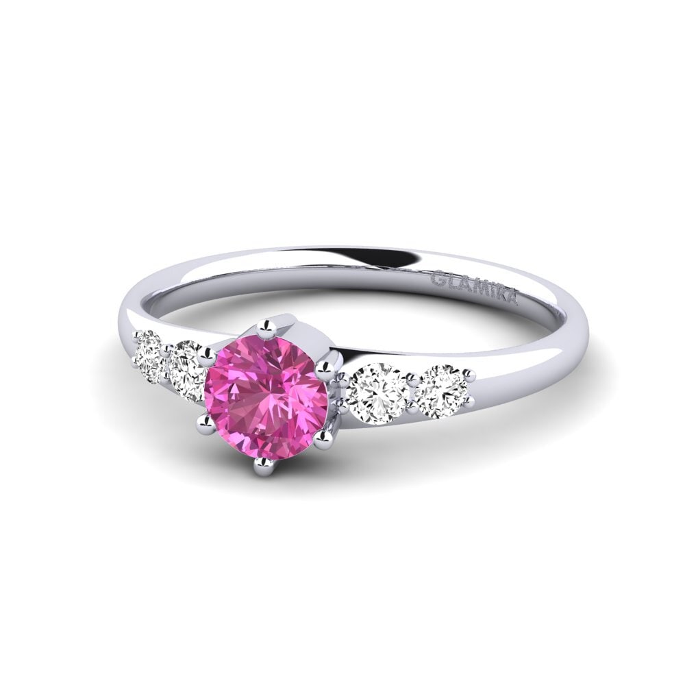 Topacio Rosa Anillo de compromiso Lugh