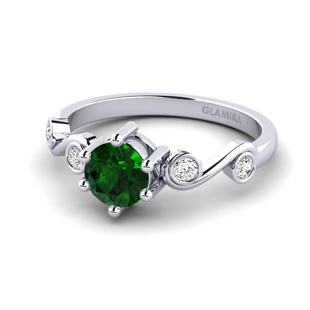 Turmalina verde Anillo de Mujer Lyth