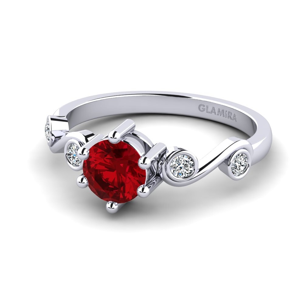 Red Zirconia Women's Ring Lyth