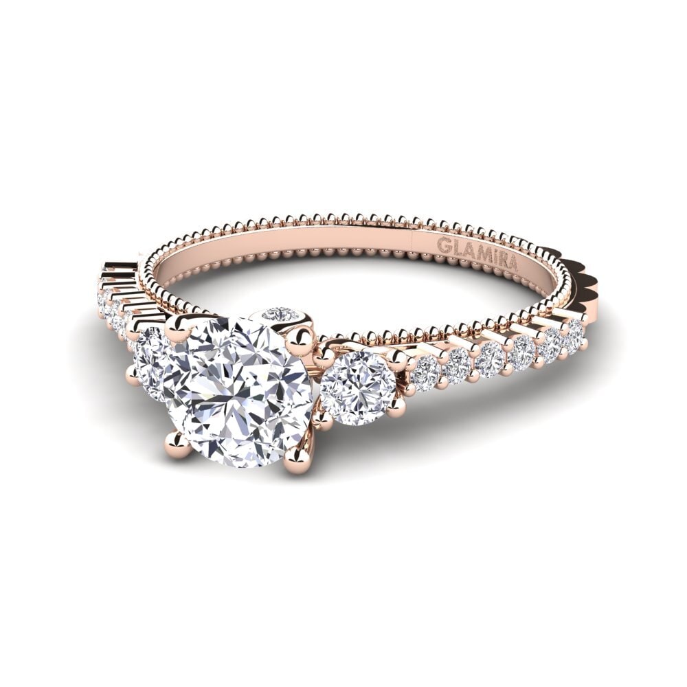 9ct Rose Gold Engagement Ring Mabilia