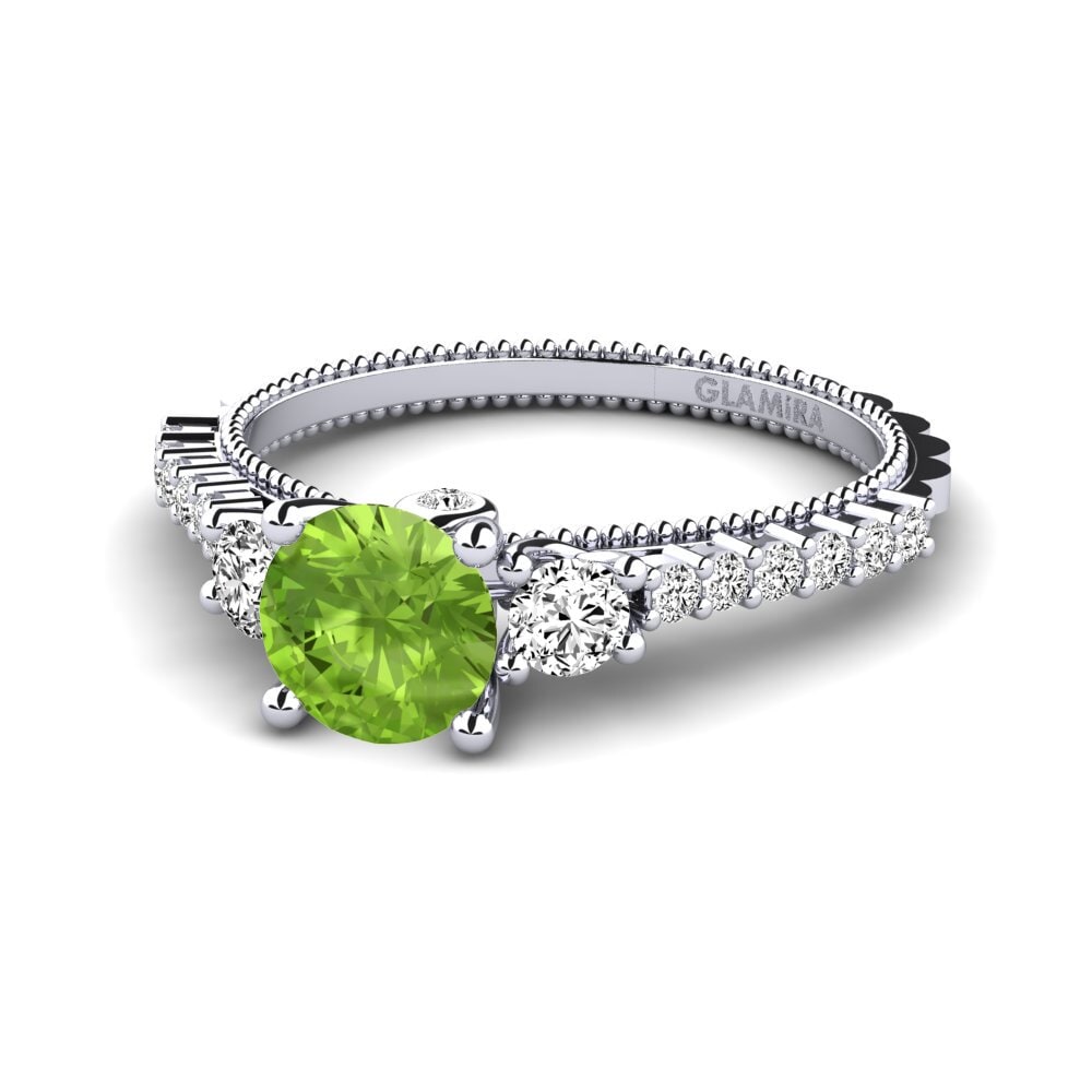 Peridot Engagement Ring Mabilia
