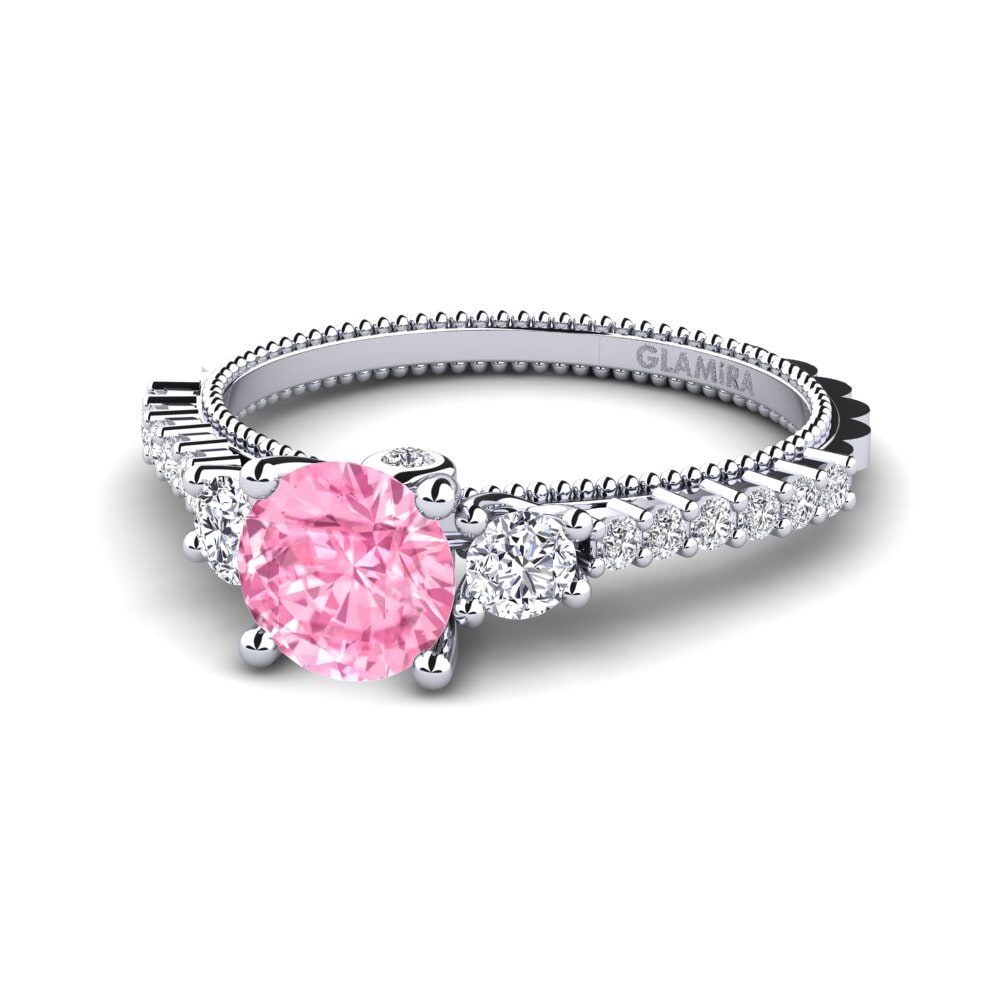 Zafiro Rosado Anillo de compromiso Mabilia