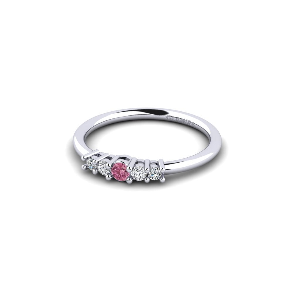 3 & 5 Stones Rhodolite Garnet Engagement Rings