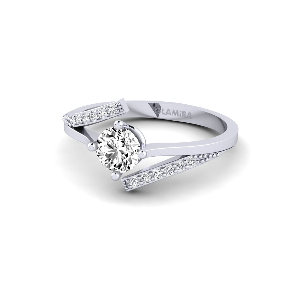 Moissanite Anel de Noivado Makares