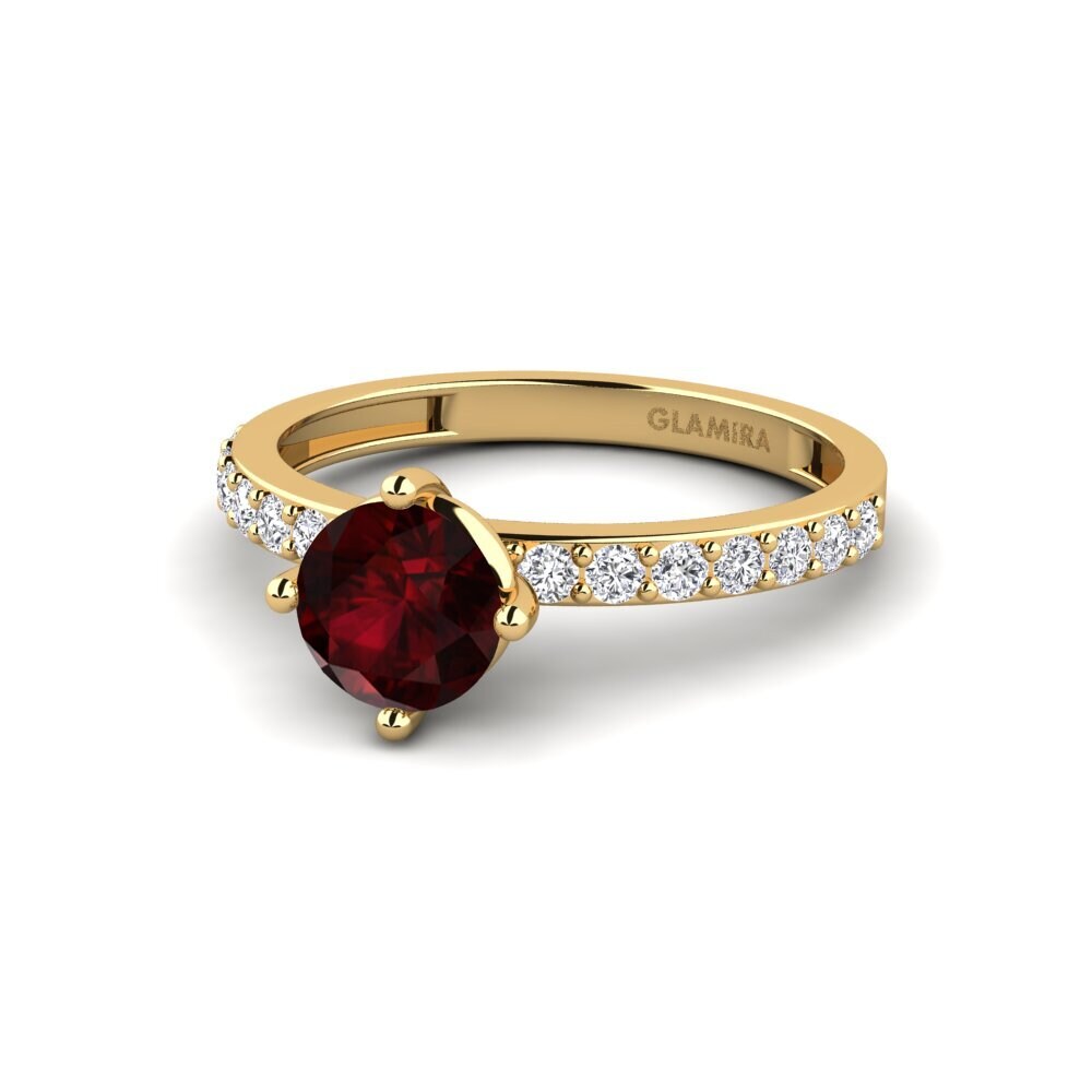 Garnet Engagement Ring Manana