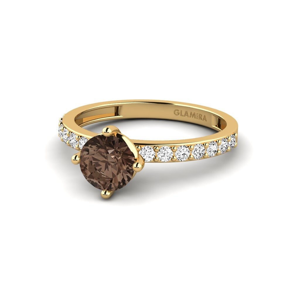 Smoky Quartz Engagement Ring Manana