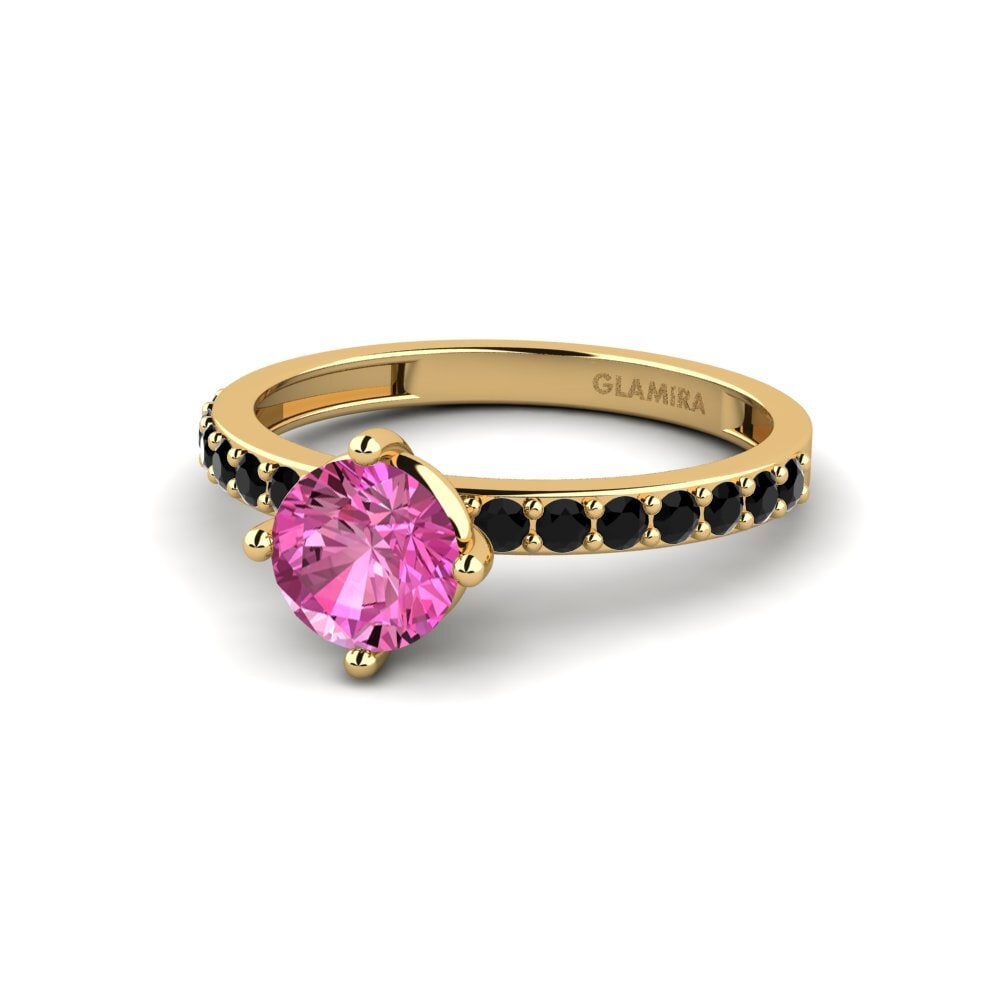 Pink Topaz Engagement Ring Manana